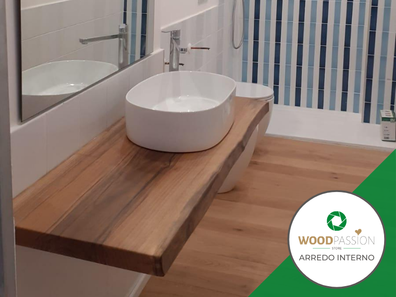 Mobile bagno sospeso in noce nazionale 130 cm – Wood Passion Design – Wood  Passion Store