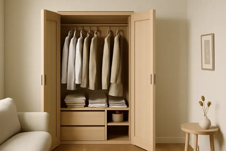 Cabina armadio su misura per piccoli spazi: la soluzione invisibile che fa ordine senza ingombrare