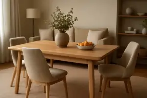 Tavolo da pranzo in rovere su misura: il segreto per una zona giorno accogliente e unica