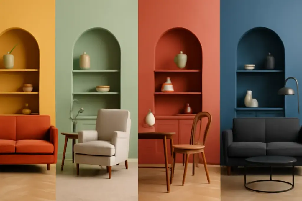 Colore e arredi nei diversi stili d’interni: quali abbinamenti fanno risaltare la struttura personalizzata