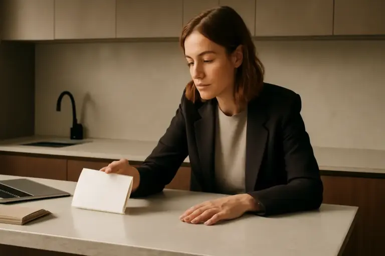 Alternativa al marmo nei top su misura: perché il quarzo composito convince sempre più designer