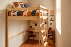 Letto a soppalco personalizzato per camere strette: la soluzione che libera superficie e dona personalità