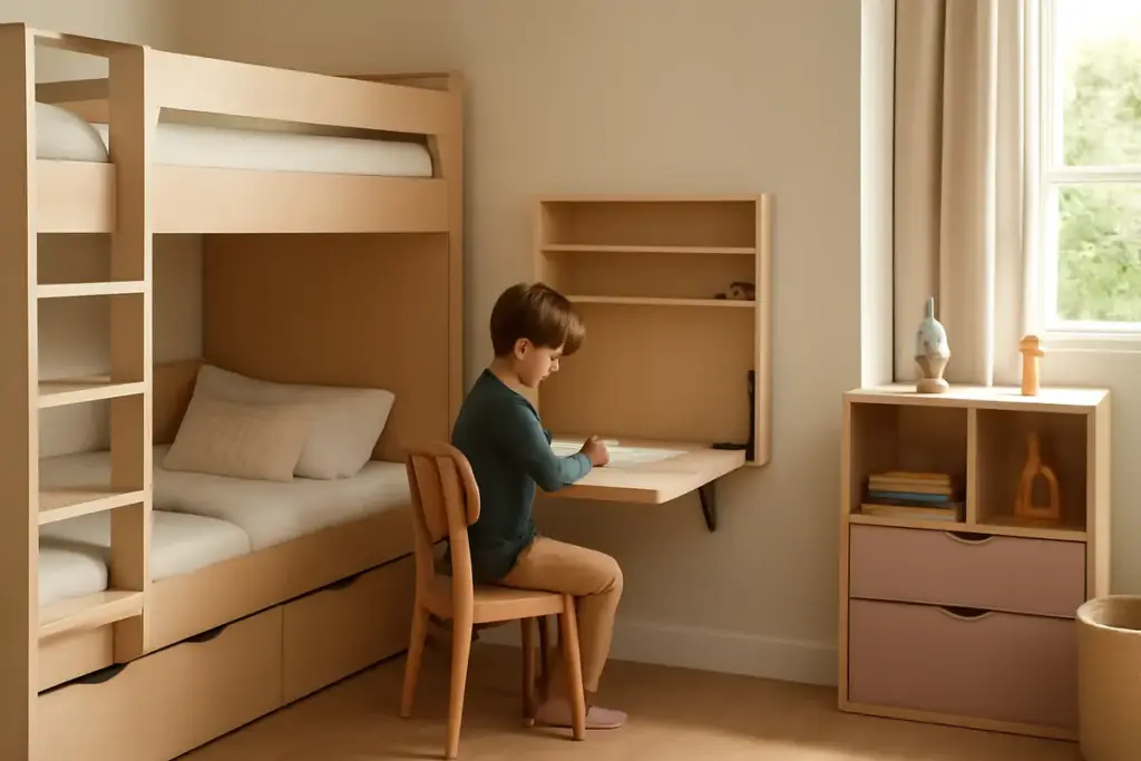 Camera dei bambini su misura con arredi trasformabili: il trucco per accompagnare la crescita con stile